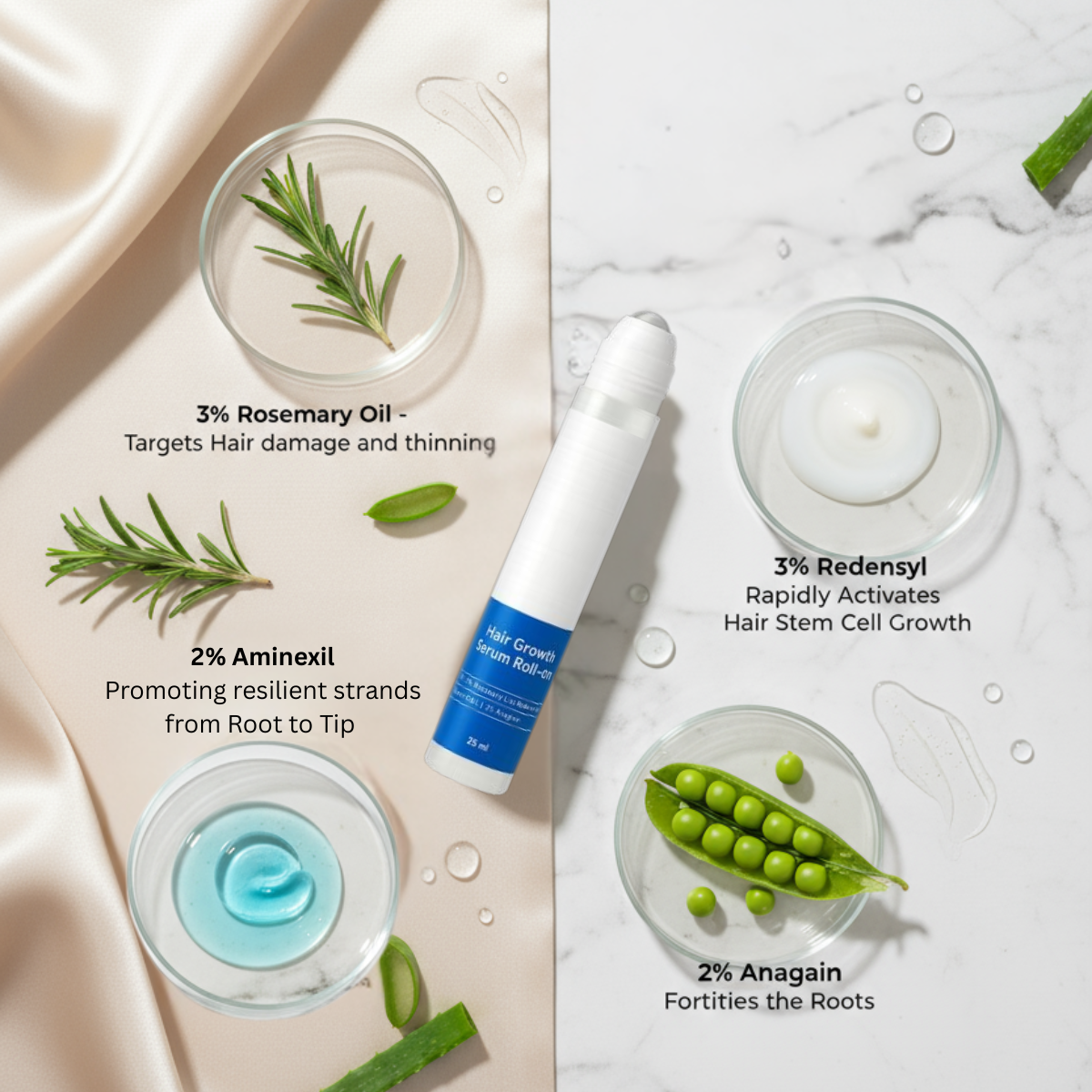 Natural Hair Growth Roll On Serum